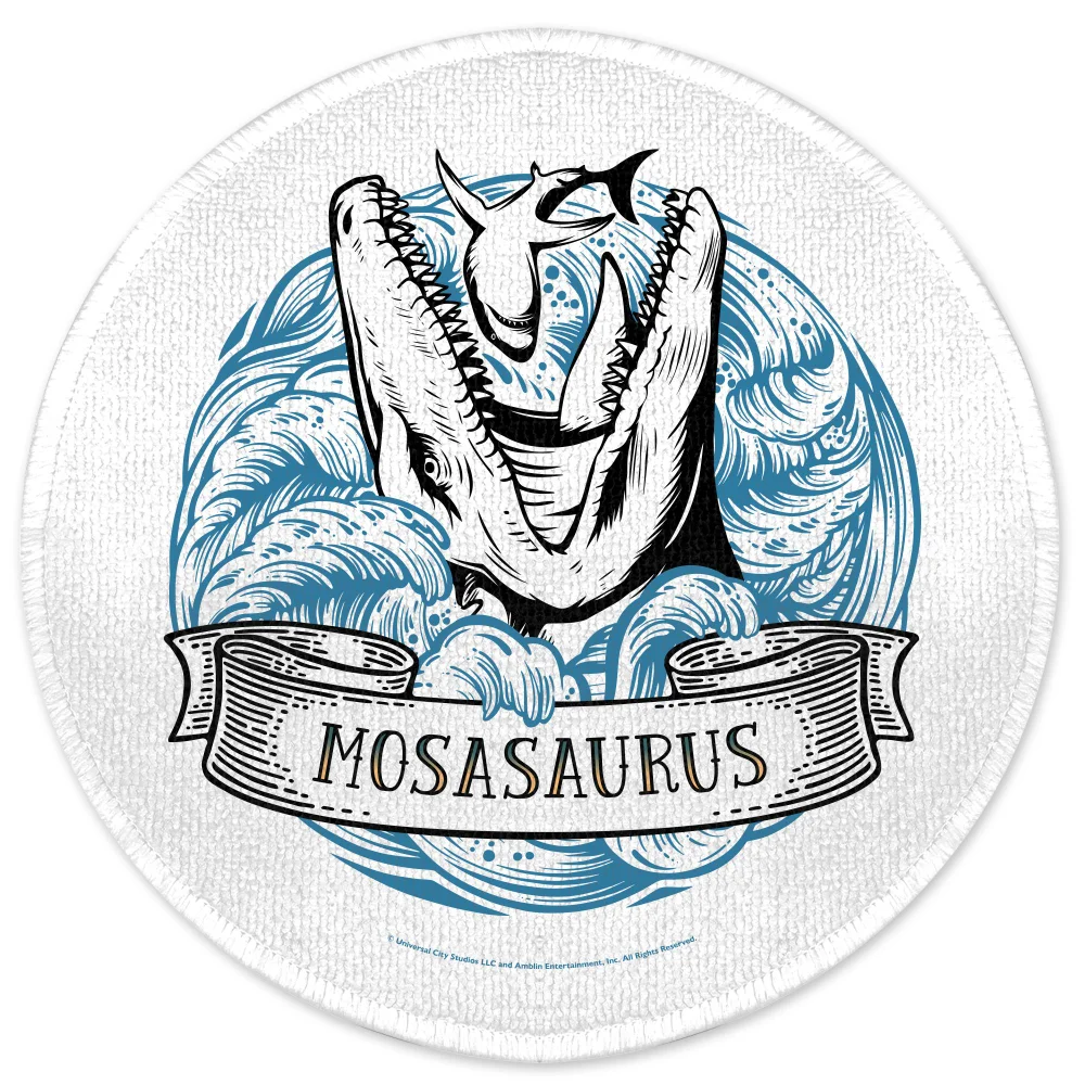 Jurassic Park Mosasaurus Round Bath Mat Afbeelding 1