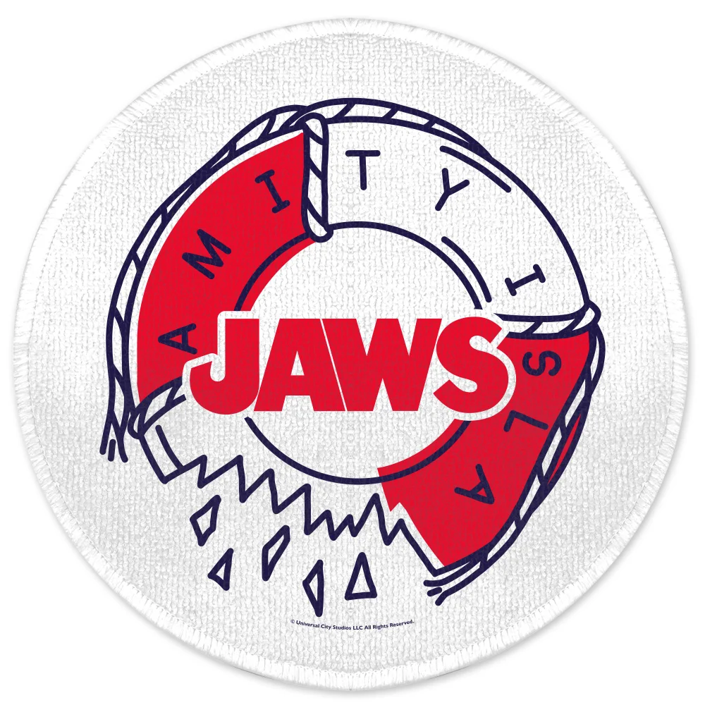 Jaws Amity Island Life Preserver Round Bath Mat Afbeelding 1