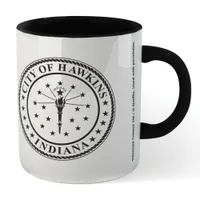 Stranger Things City Of Hawkins Mug - Black - undefined undefined