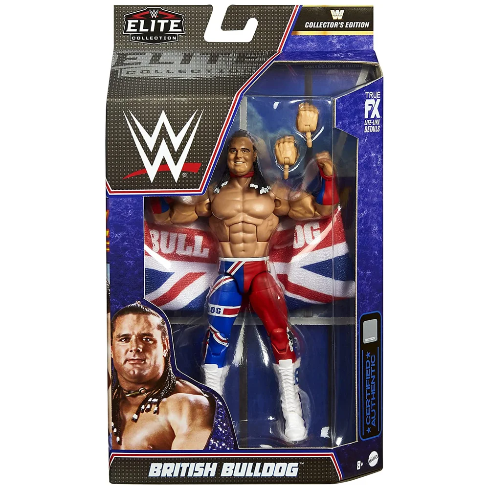 Mattel WWE Elite Collection Action Figure - British Bulldog Afbeelding 1