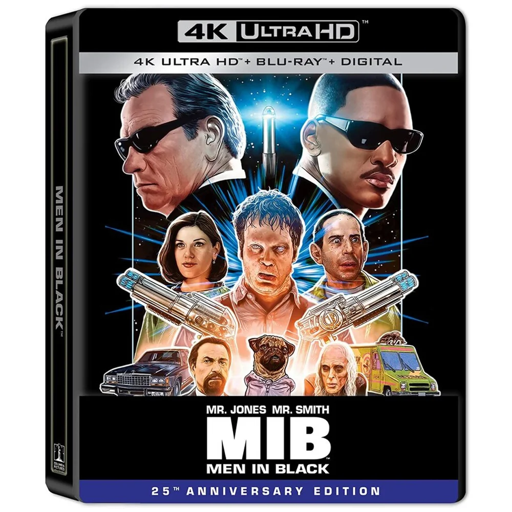 Men In Black: 25th Anniversary Edition - 4K Ultra HD Steelbook (Includes Blu-ray) (US Import) Afbeelding 1