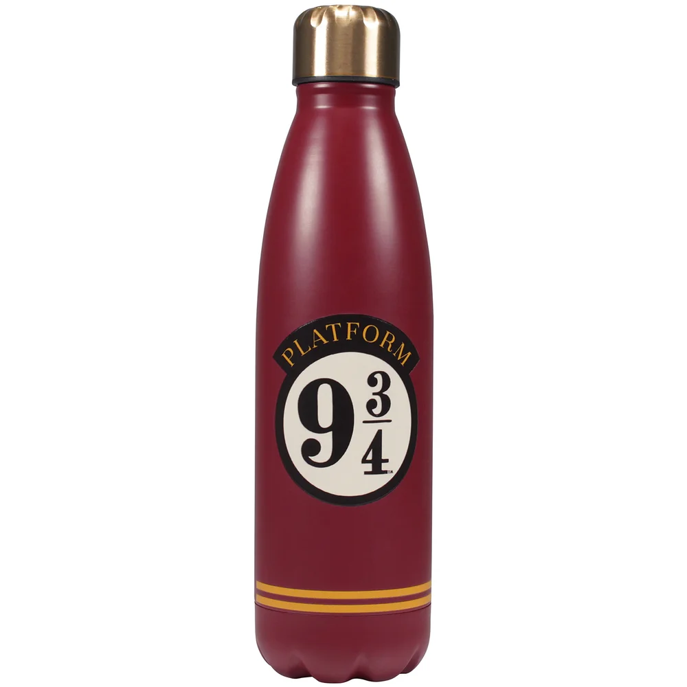 Harry Potter Platform 9 3/4 Burgundy Metal Water Bottle (500ml) Afbeelding 1