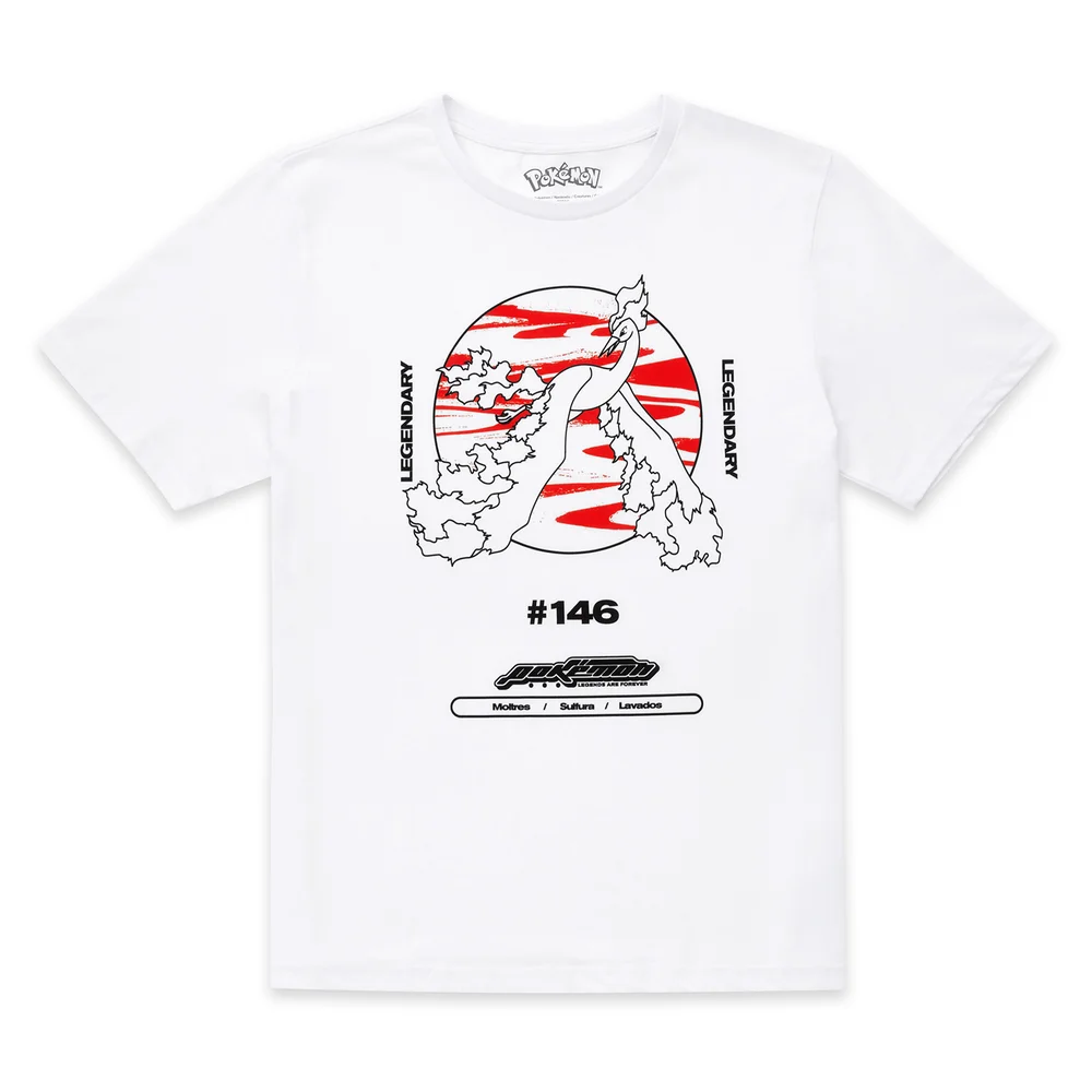 Pokémon Moltres Legendary Dames T-Shirt - Wit - XS Afbeelding 1