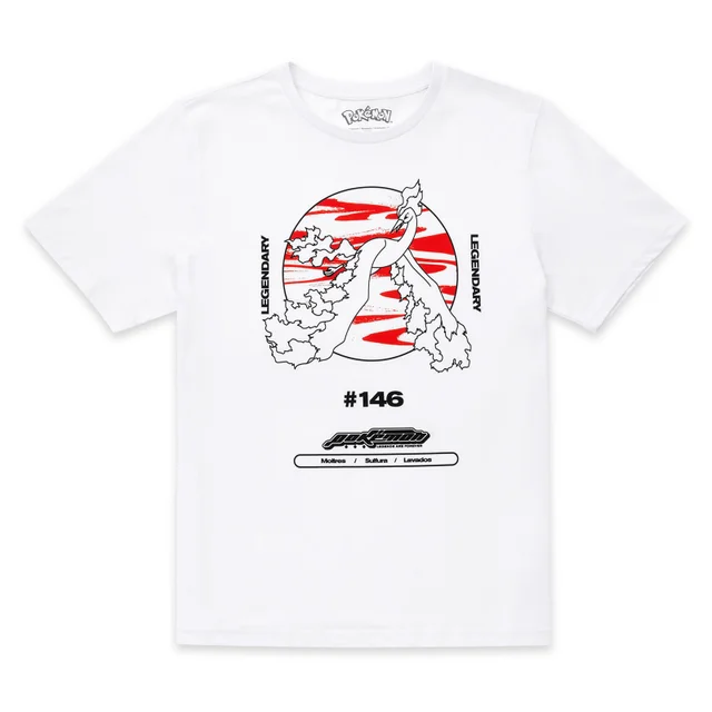 Pokémon Moltres Legendary Dames T-Shirt - Wit