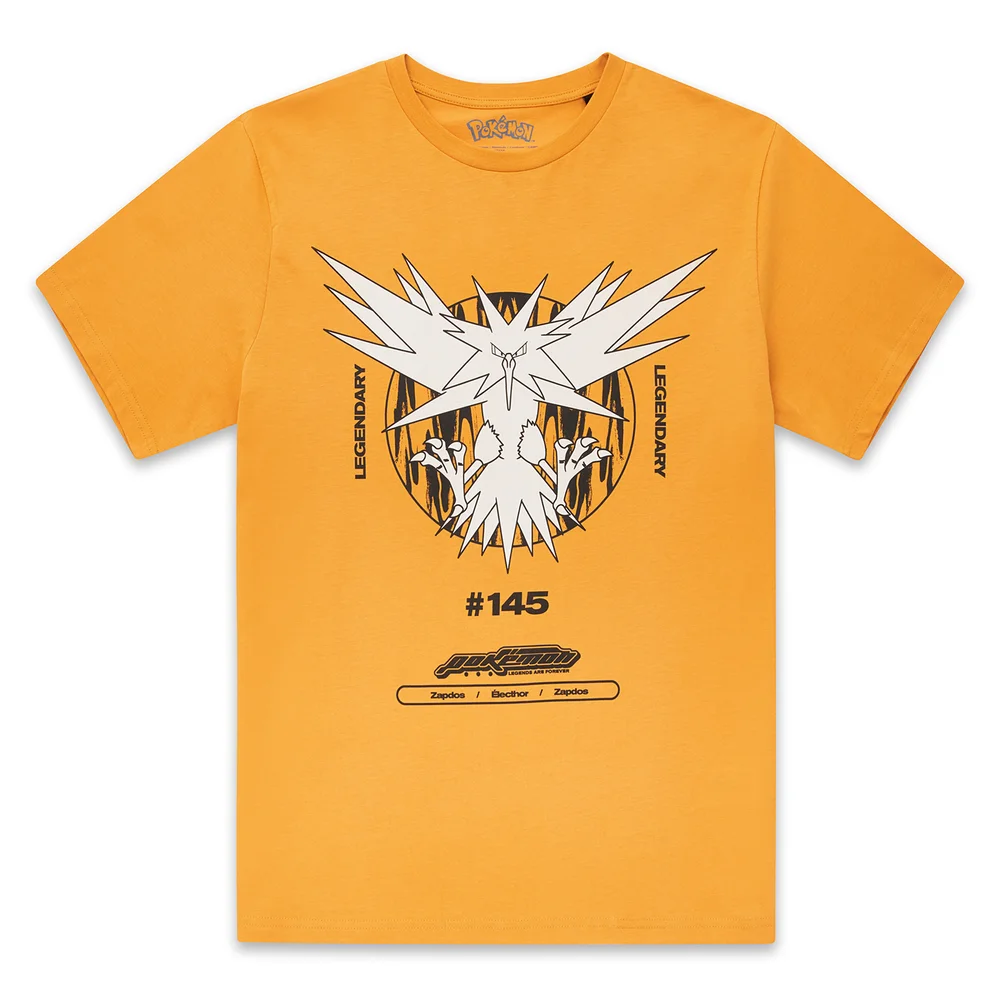 Pokémon Zapdos Legendary Unisex T-Shirt - Mosterd - S Afbeelding 1