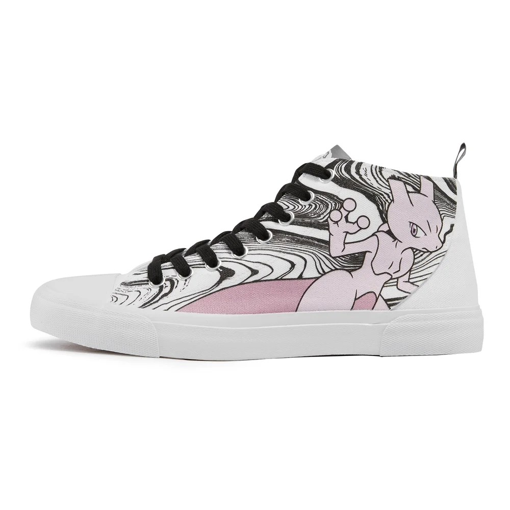 Pokémon Mewtwo Legendary Wit Signature High Top - UK 3 / EU 35.5 / US Men's 3.5 / Women's 5 Afbeelding 1