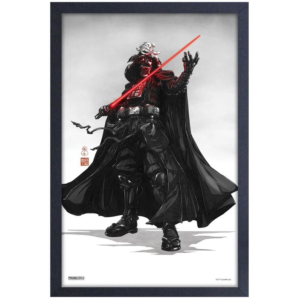 Star Wars: Visions Vader Framed Art Print Afbeelding 1