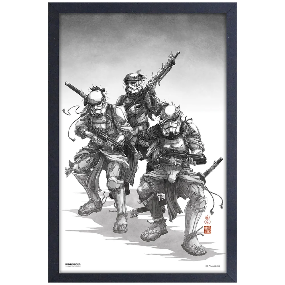 Star Wars: Visions Stormtroopers Framed Art Print Afbeelding 1