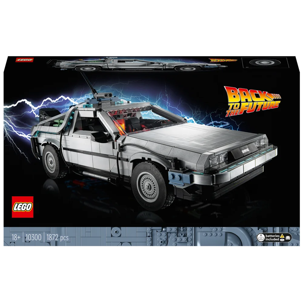 LEGO Icons Back to the Future Time Machine Car Set (10300) Afbeelding 1