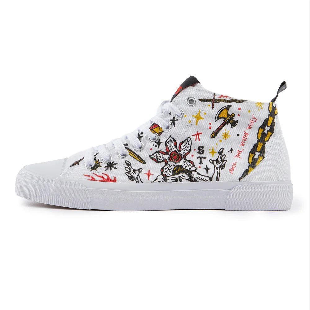 Akedo x Stranger Things Wit Signature High Top - UK 3 / EU 35.5 / US Men's 3.5 / Women's 5 Afbeelding 1
