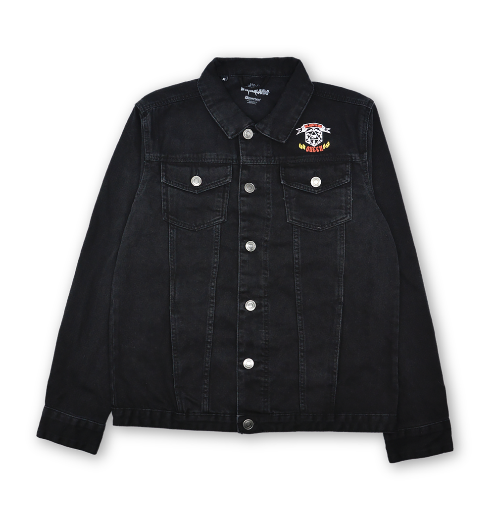 Butt Stallion PULP HORROR Embroidered Denim Jacket - Black - XL - Zwart Afbeelding 1