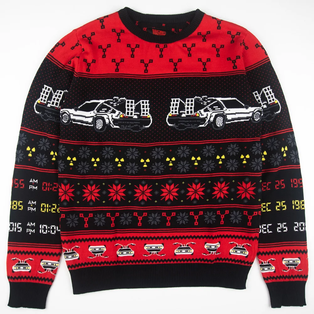 Back to the Future 1.21 Jinglewatts Knitted Christmas Jumper - XS Afbeelding 1