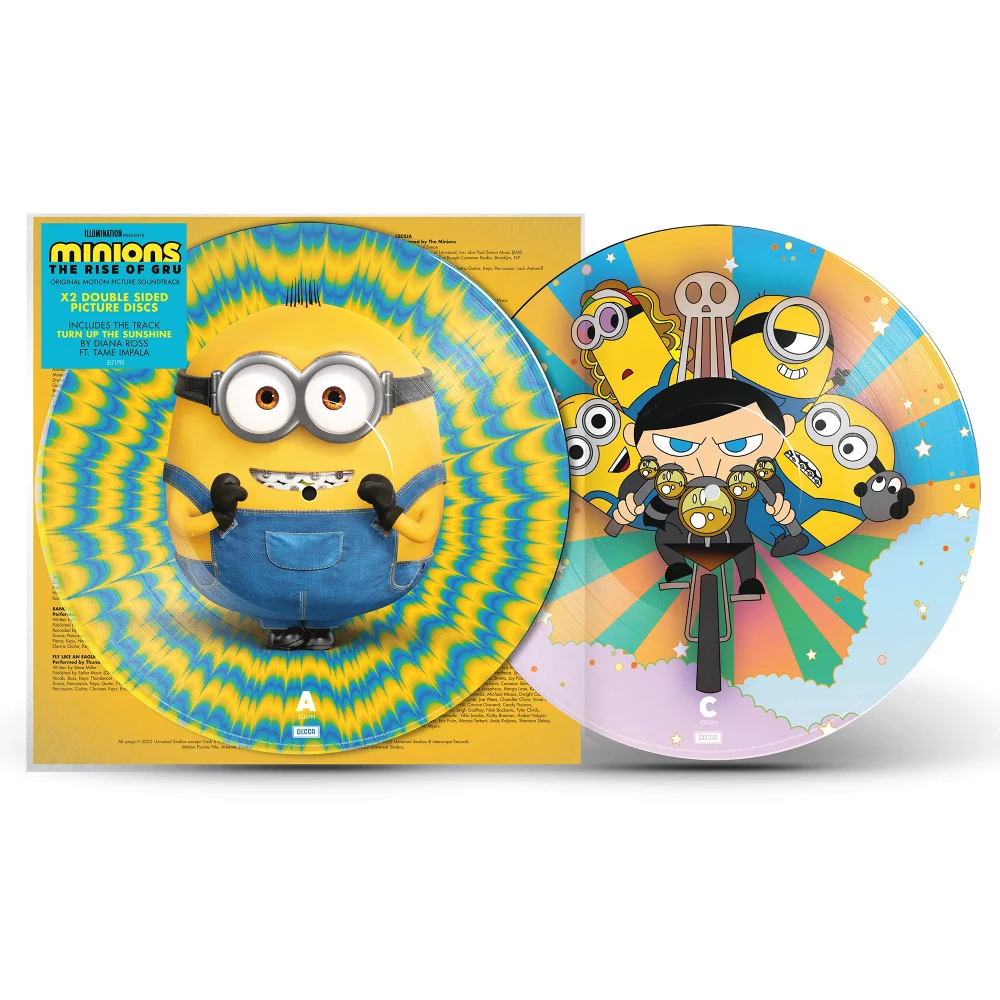 Minions: The Rise of Gru Limited Edition Picture Disc Vinyl 2LP Afbeelding 1