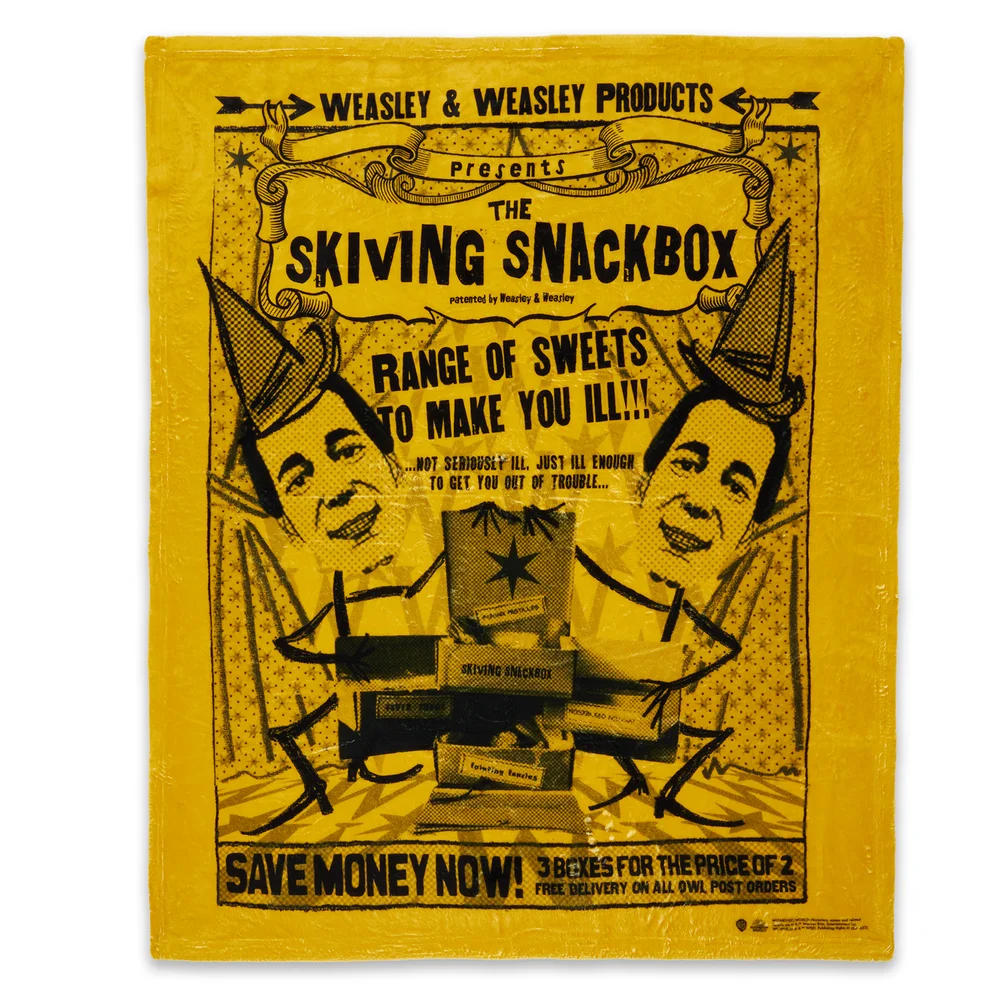 Decorsome x Harry Potter Skiving Fleece Blanket - M Afbeelding 1