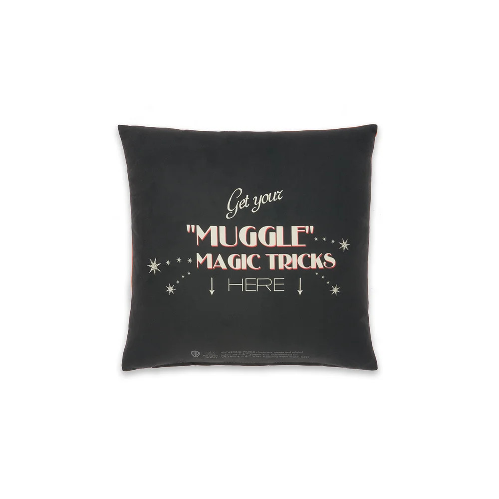 Decorsome x Harry Potter Muggle Magic Square Cushion - 40x40cm - Soft Touch Afbeelding 1