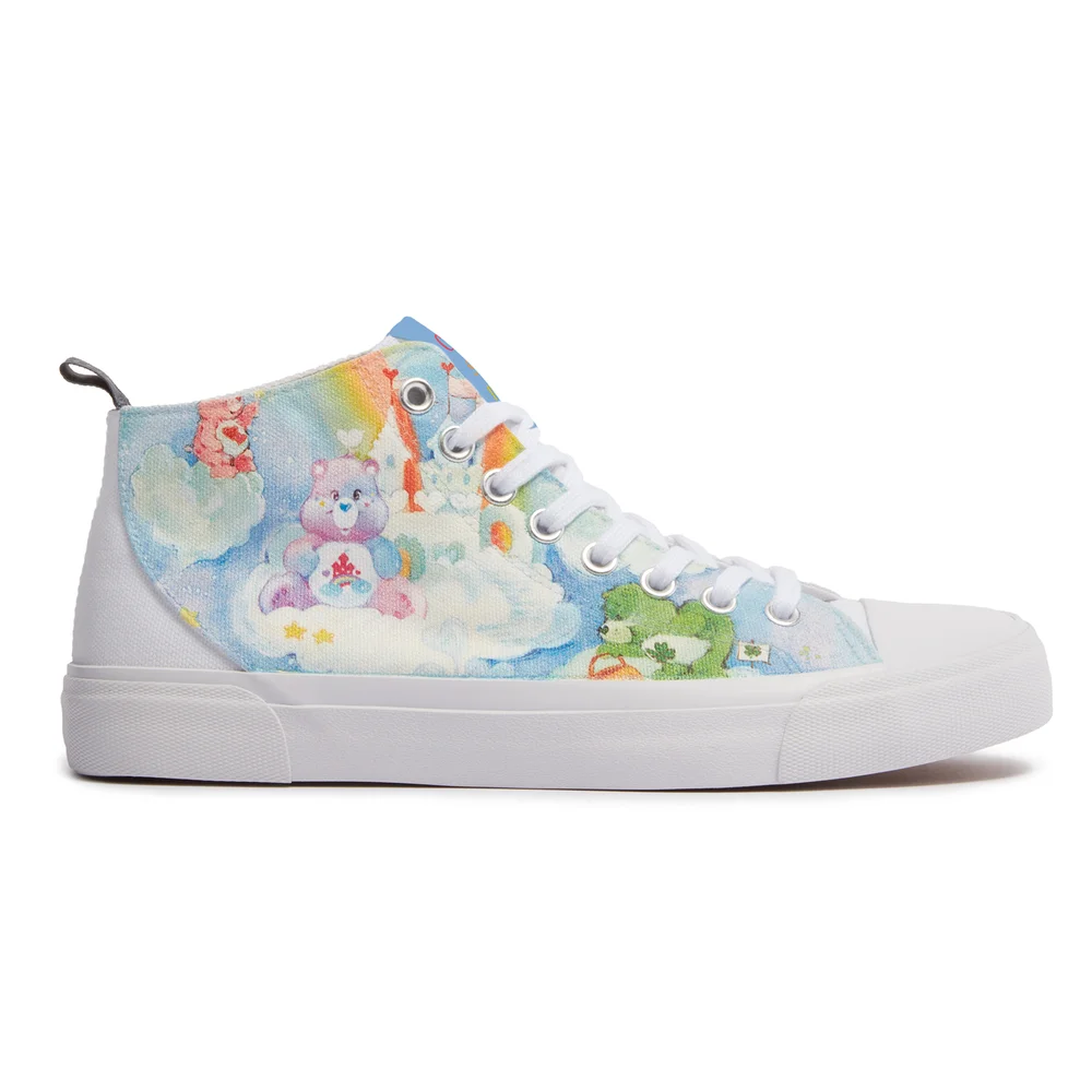 Akedo x Care Bears Canvas White Signature High Top - UK 3 / EU 35.5 / US Men's 3.5 / Women's 5 Afbeelding 1
