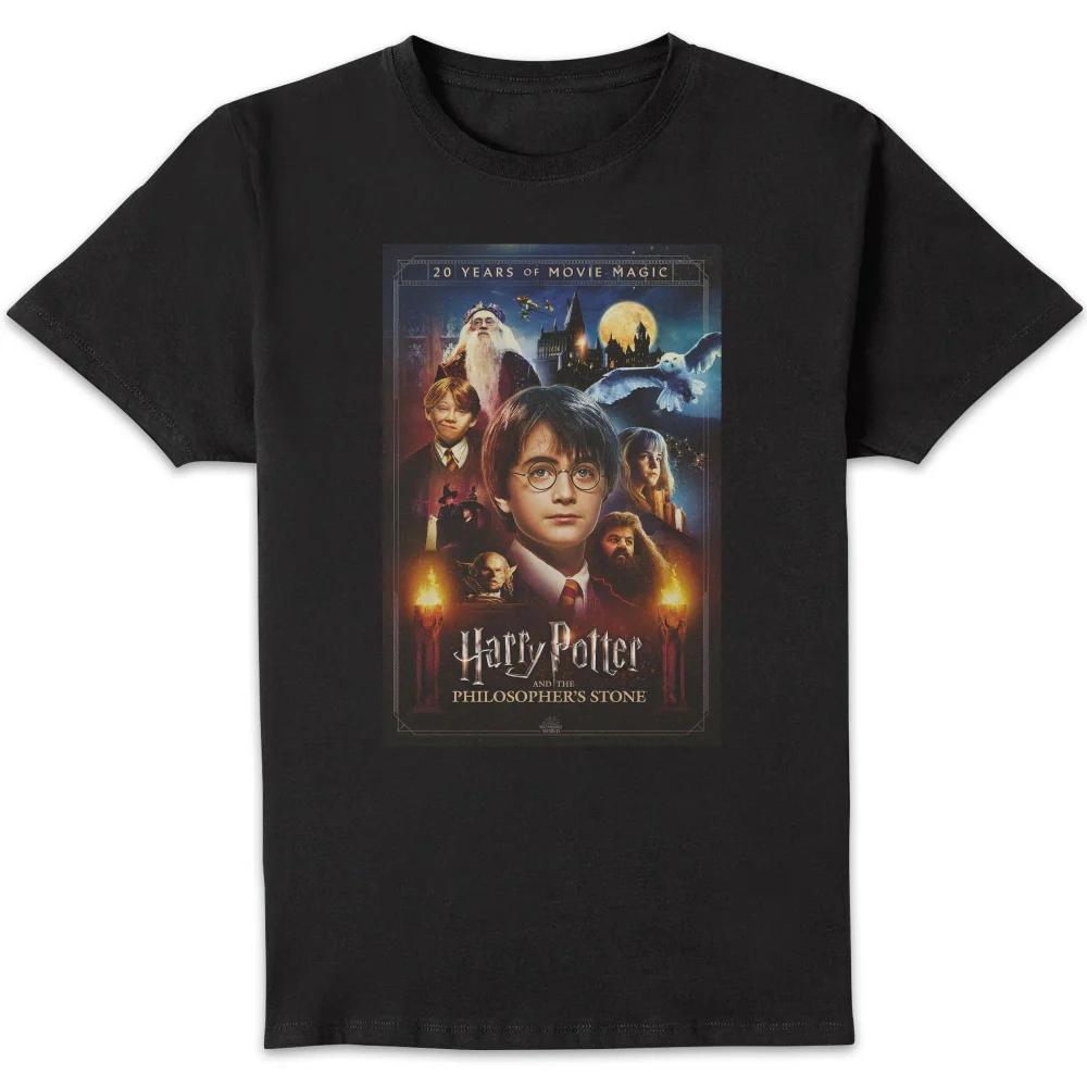 Harry Potter Philosopher's Stone Unisex T-Shirt - Black - S Afbeelding 1