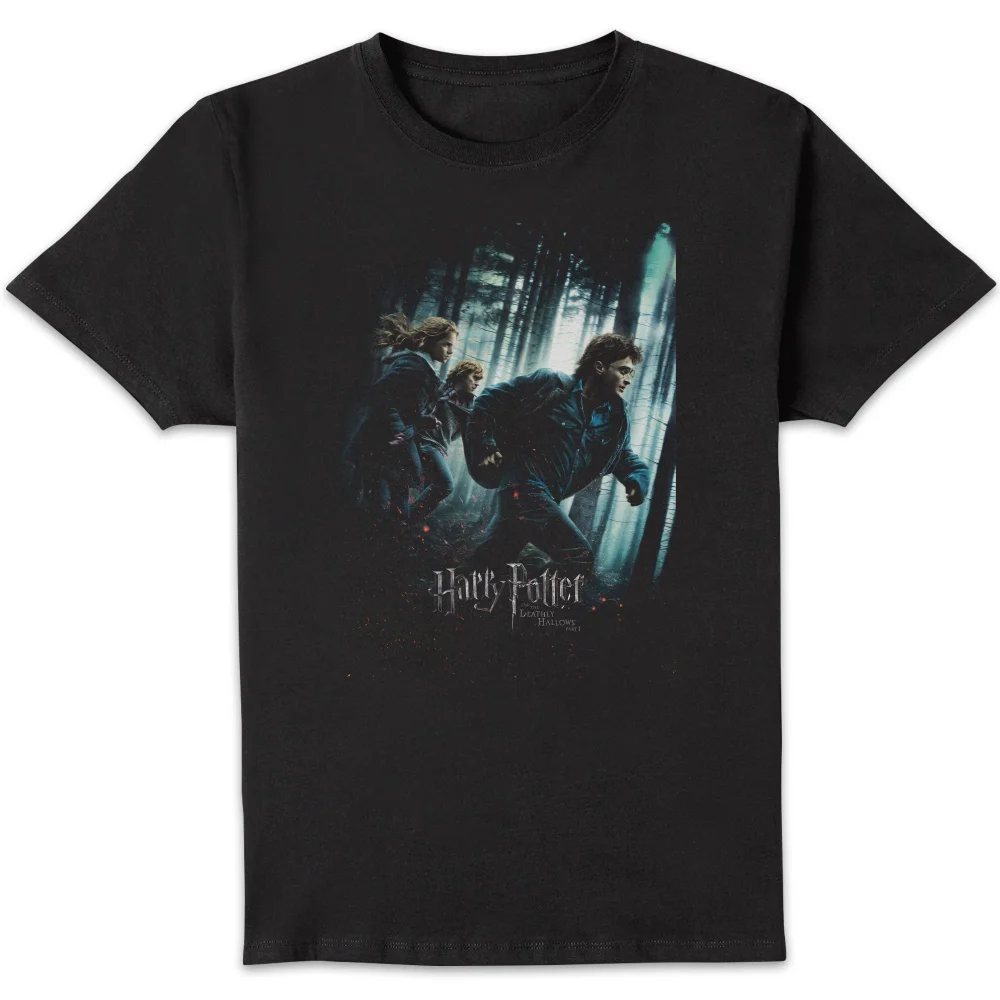 Harry Potter Deathly Hallows Part 1 Unisex T-Shirt - Black - S Afbeelding 1
