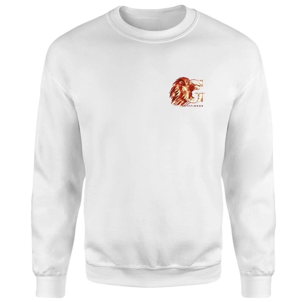 Harry Potter Gryffindor Sweatshirt - White - S Afbeelding 1