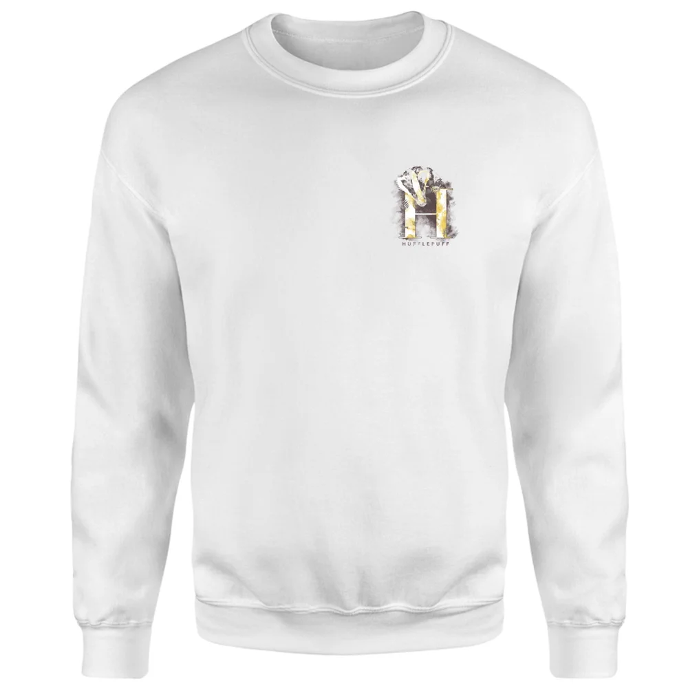 Harry Potter Hufflepuff Sweatshirt - White - S Afbeelding 1