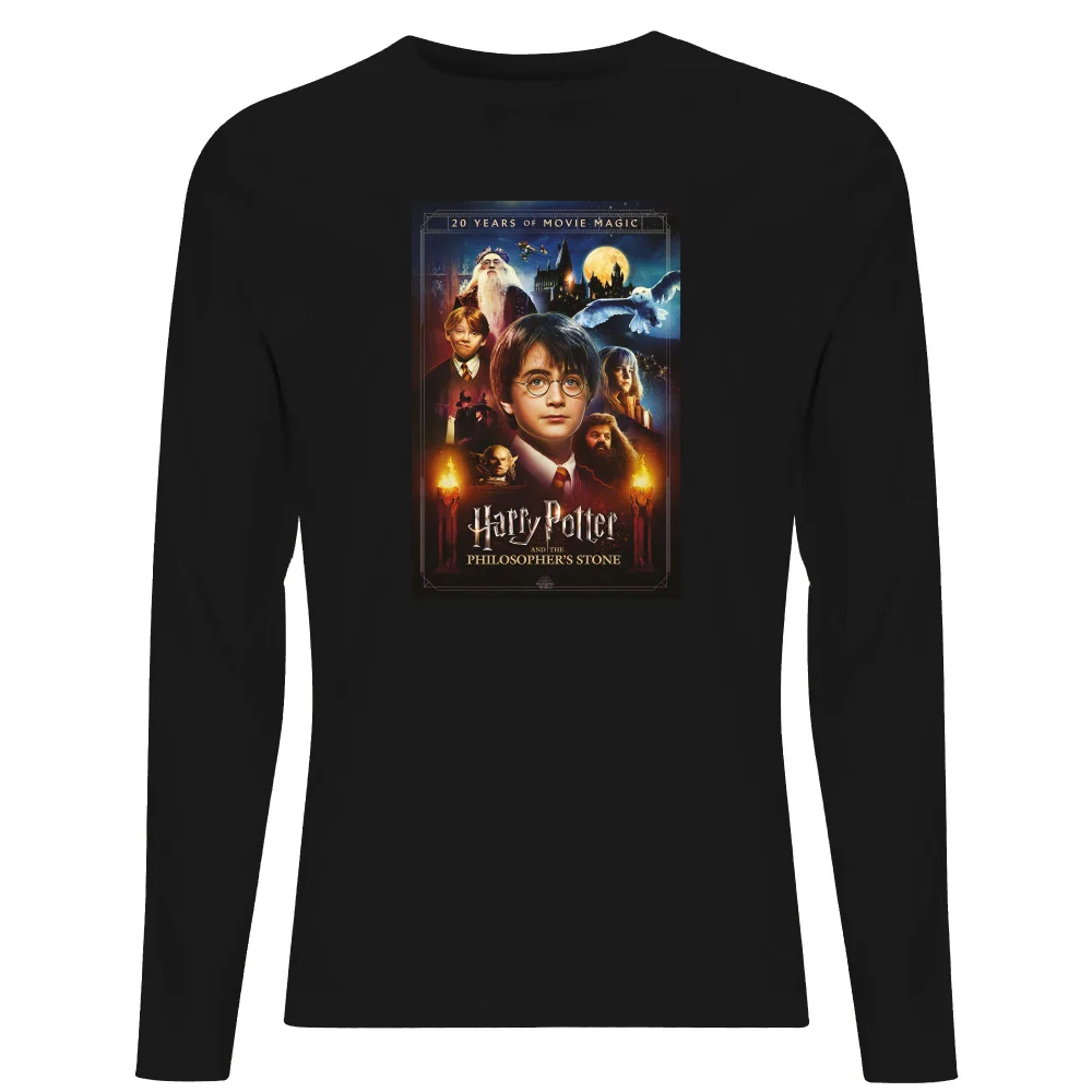 Harry Potter Philosopher's Stone Unisex Long Sleeve T-Shirt - Black - S Afbeelding 1