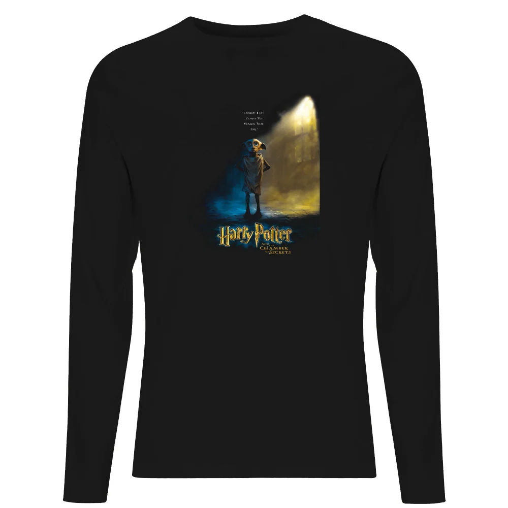 Harry Potter Chamber Of Secrets - Dobby Unisex Long Sleeve T-Shirt - Black - XS Afbeelding 1