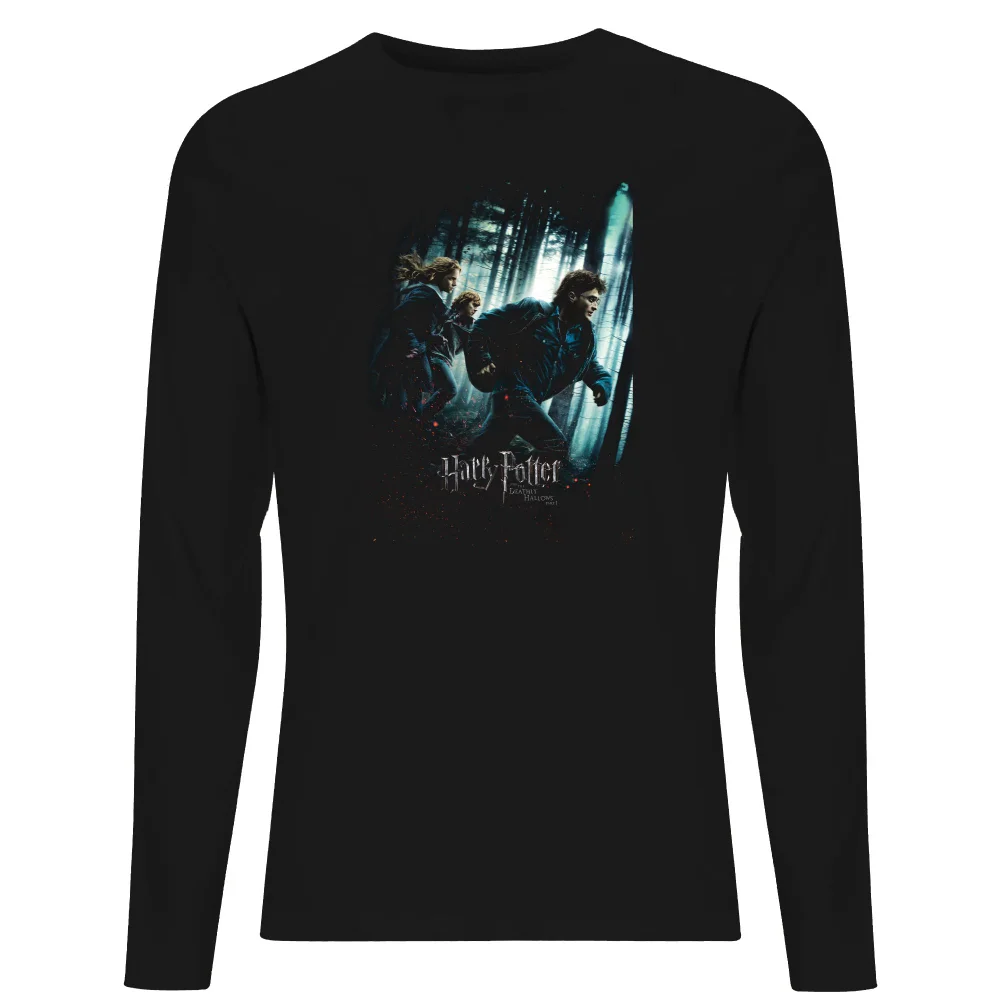 Harry Potter Deathly Hallows Part 1 Unisex Long Sleeve T-Shirt - Black - XS Afbeelding 1