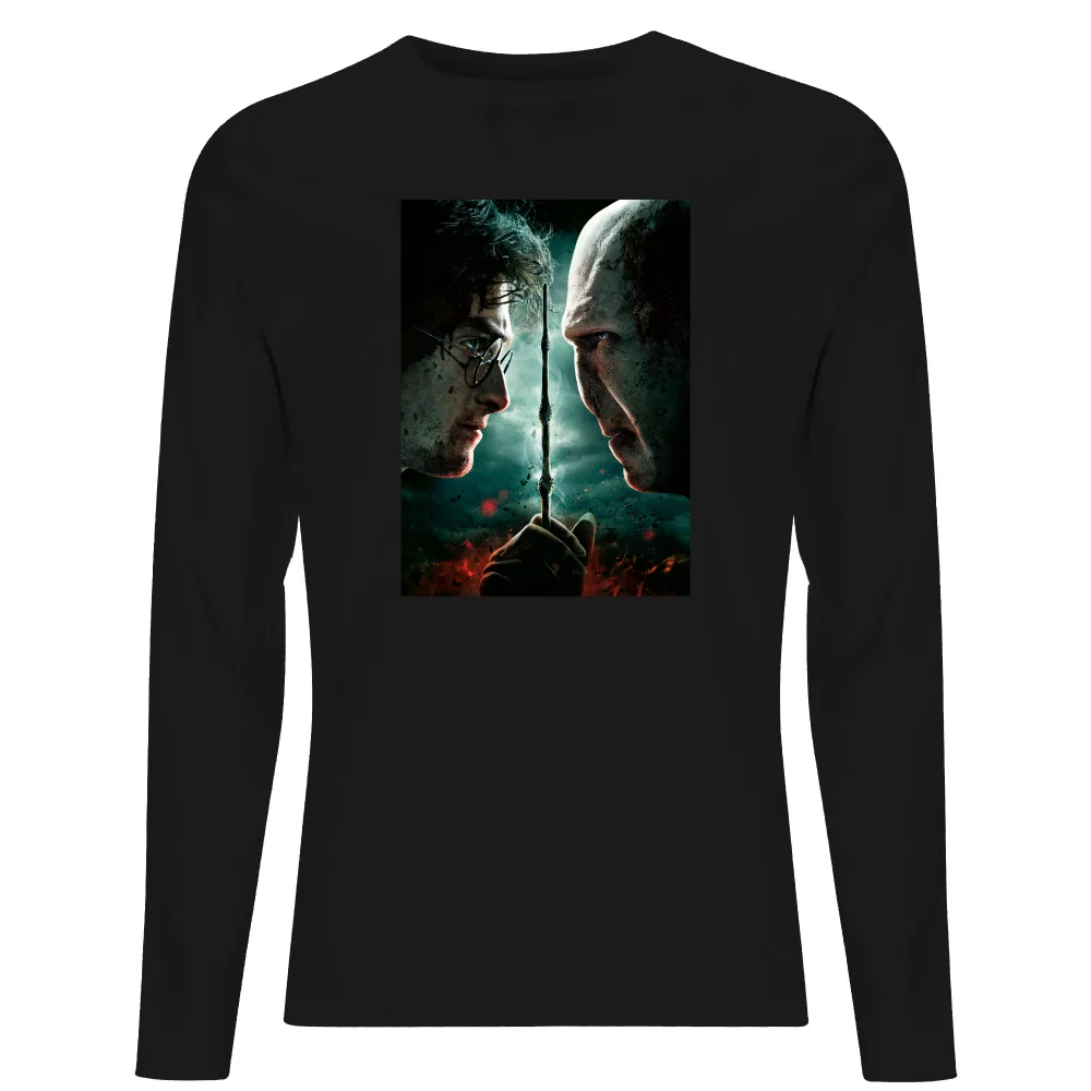 Harry Potter Deathly Hallows - Part 2 Unisex Long Sleeve T-Shirt - Black - XS Afbeelding 1