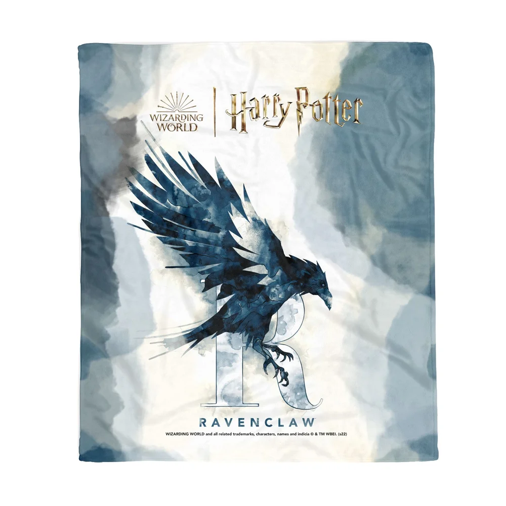 Harry Potter Ravenclaw Watercolour Effect Fleece Blanket - M Afbeelding 1