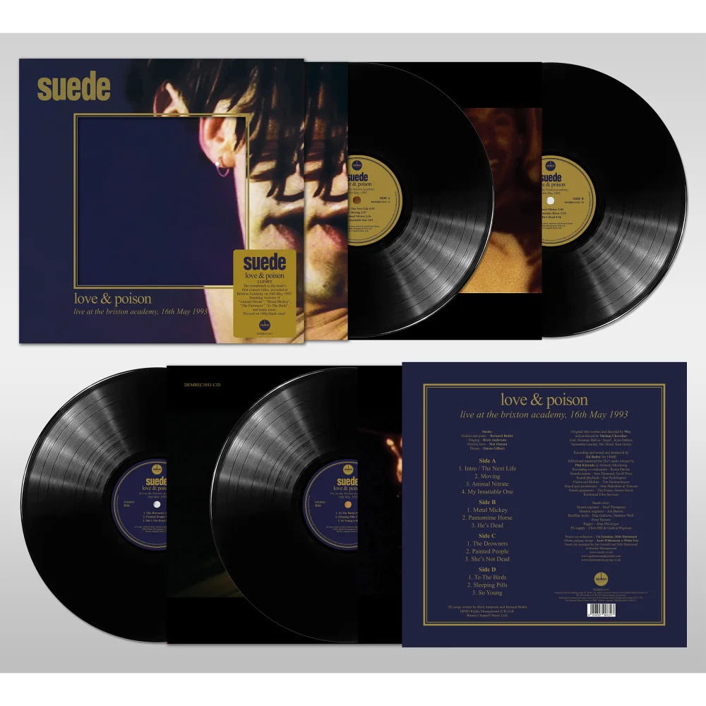 Suede - Love and Poison (2 x 140g Black Vinyl) Afbeelding 1