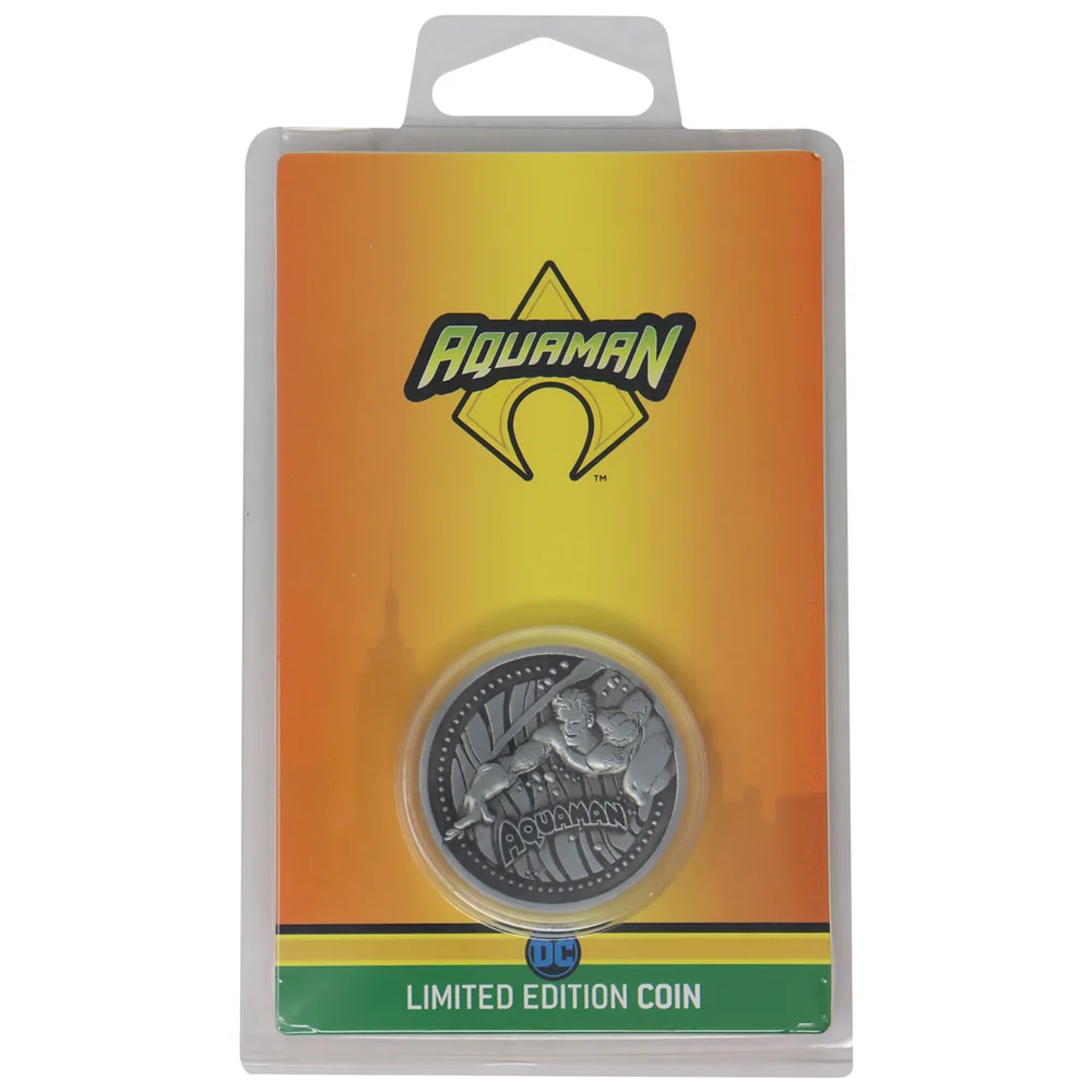 Fanattik Aquaman DC Comics Limited Edition Collectible Coin Afbeelding 1