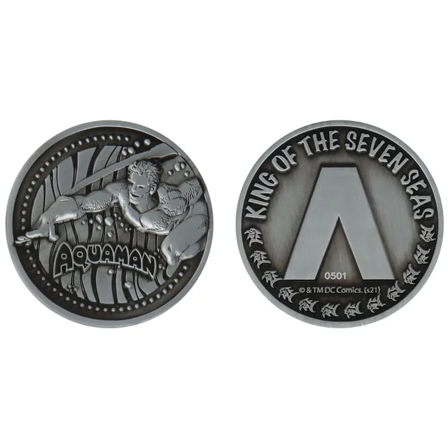 Fanattik Aquaman DC Comics Limited Edition Collectible Coin