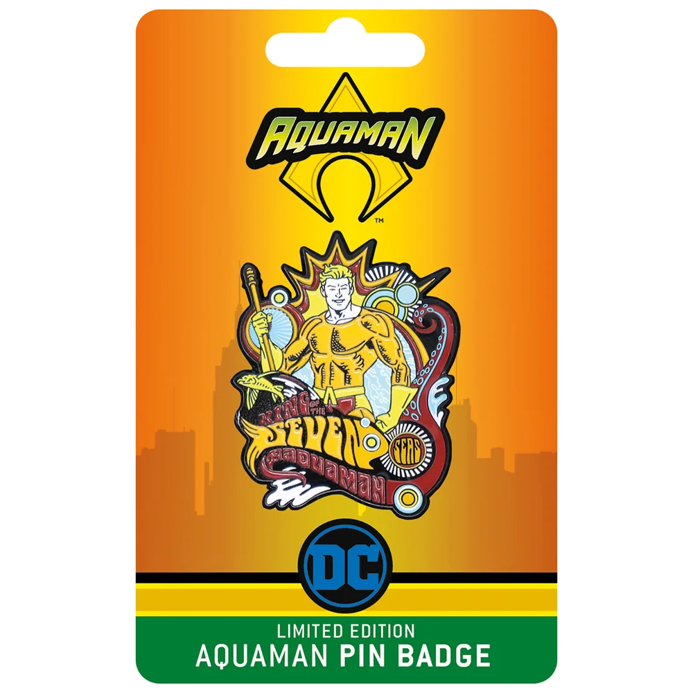 Fanattik Aquaman DC Comics Limited Edition Pin Badge Afbeelding 1