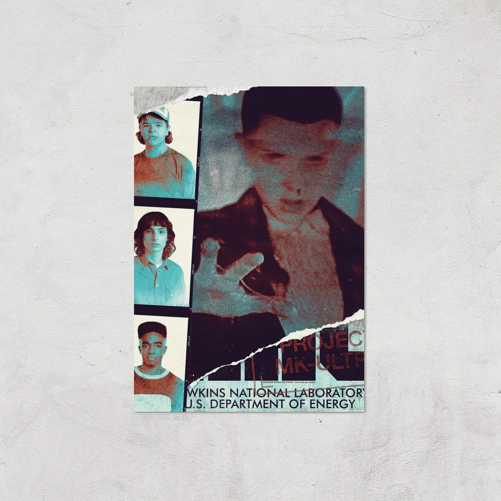 Stranger Things Nationaal Laboratorium Giclée kunstdruk - A4 - Print Only Afbeelding 1
