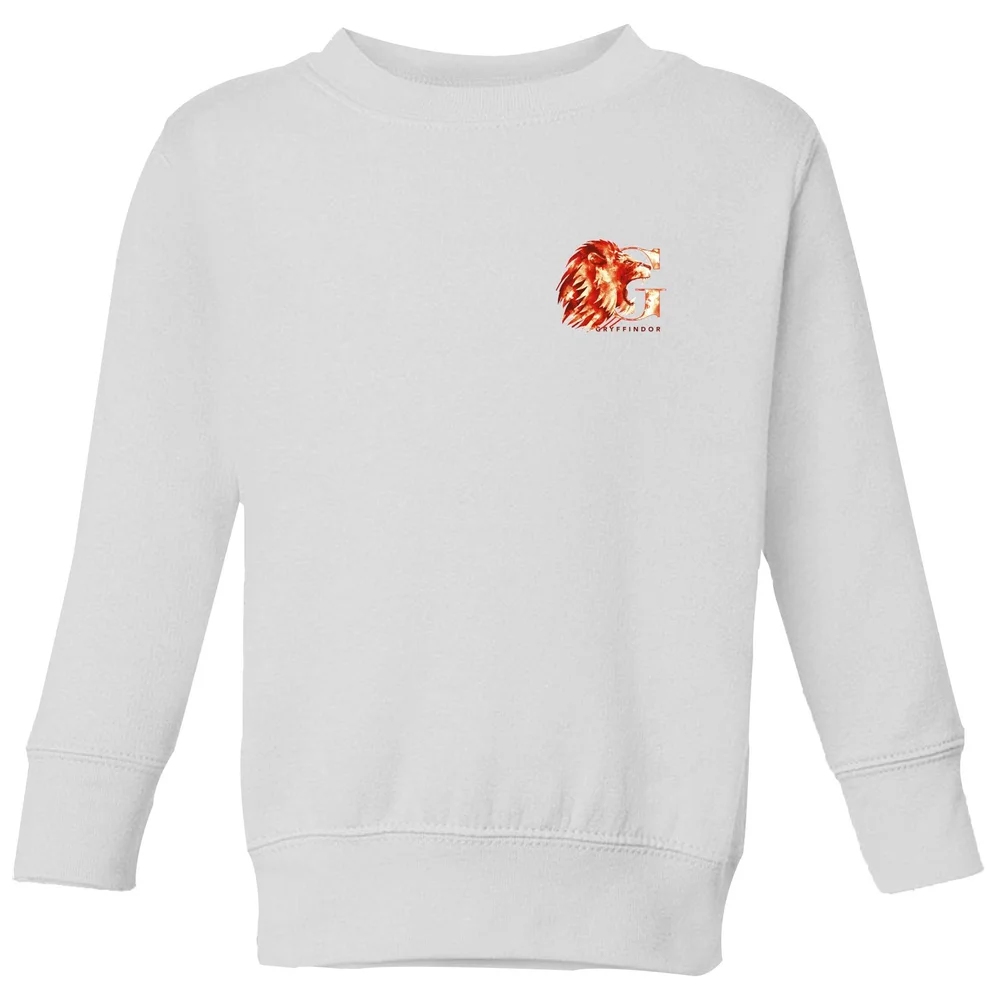 Harry Potter Gryffindor Kids' Sweatshirt - White - 146/152 (11-12 jaar) Afbeelding 1