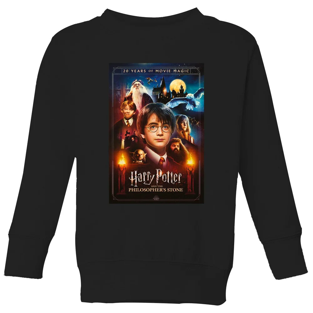 Harry Potter Philosopher's Stone Kids' Sweatshirt - Black - 98/104 (3-4 jaar) Afbeelding 1