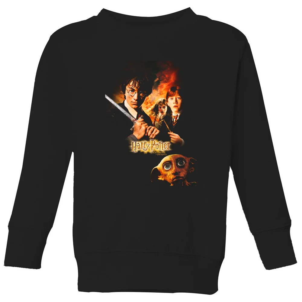 Harry Potter Chamber Of Secrets Kids' Sweatshirt - Black - 98/104 (3-4 jaar) Afbeelding 1