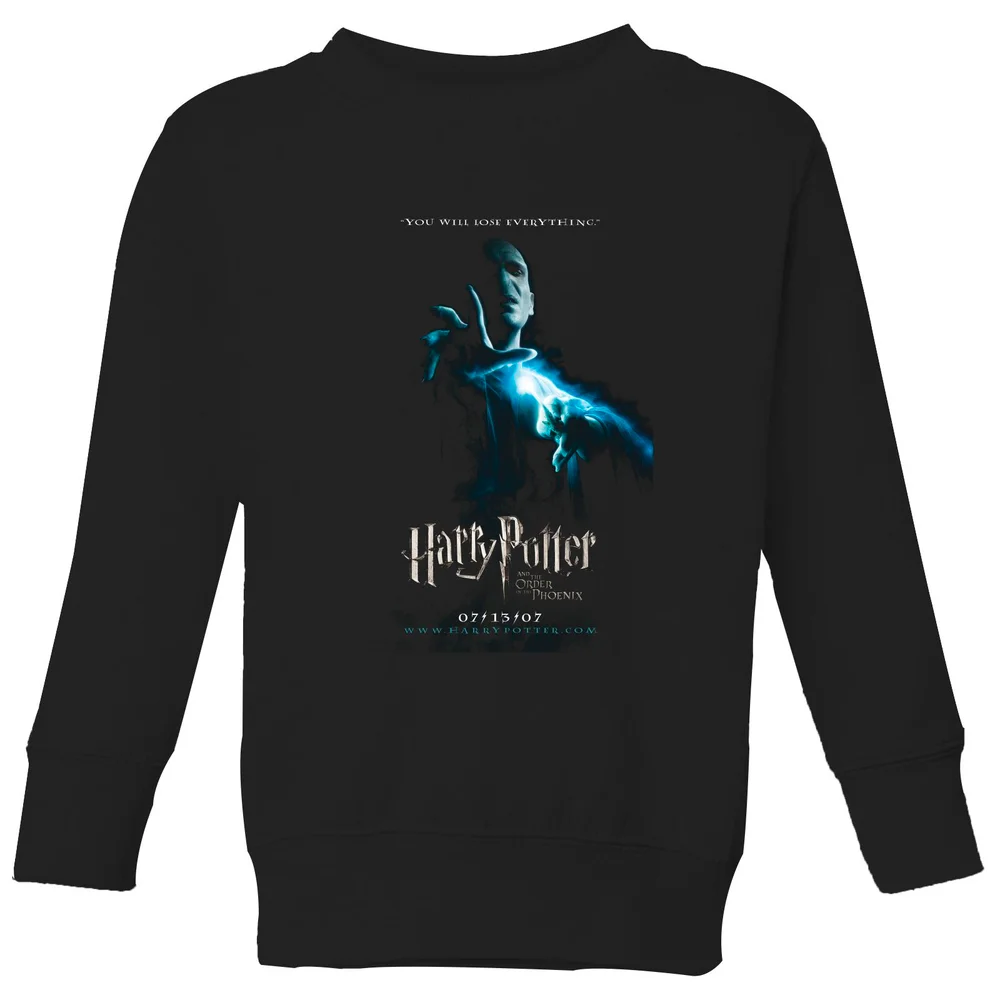 Harry Potter Order Of The Phoenix Kids' Sweatshirt - Black - 98/104 (3-4 jaar) Afbeelding 1