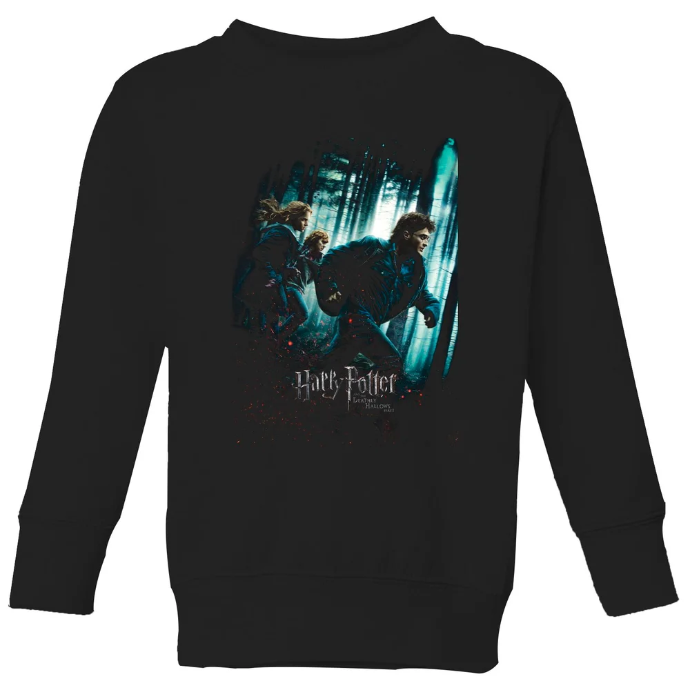 Harry Potter Deathly Hallows Part 1 Kids' Sweatshirt - Black - 98/104 (3-4 jaar) Afbeelding 1
