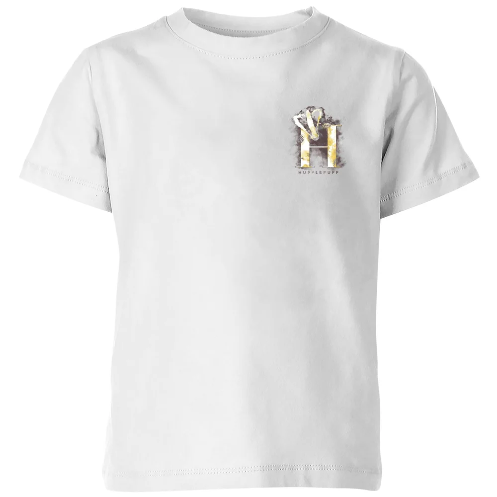 Harry Potter Hufflepuff Kids' T-Shirt - White - 98/104 (3-4 jaar) Afbeelding 1
