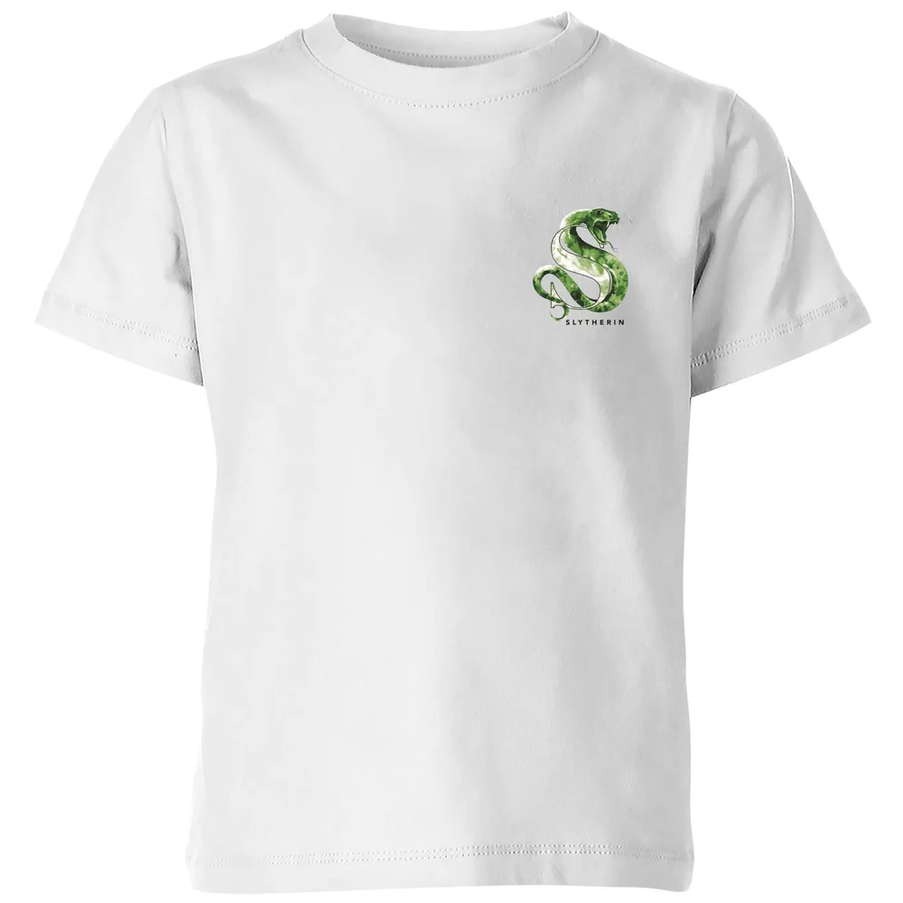 Harry Potter Slytherin Kids' T-Shirt - White - 98/104 (3-4 jaar) Afbeelding 1