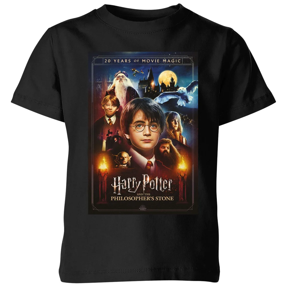 Harry Potter Philosopher's Stone Kids' T-Shirt - Black - 98/104 (3-4 jaar) Afbeelding 1