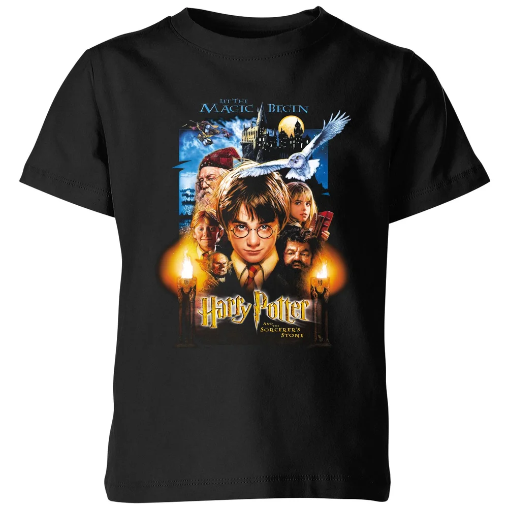Harry Potter The Sorcerer's Stone Kids' T-Shirt - Black - 98/104 (3-4 jaar) Afbeelding 1