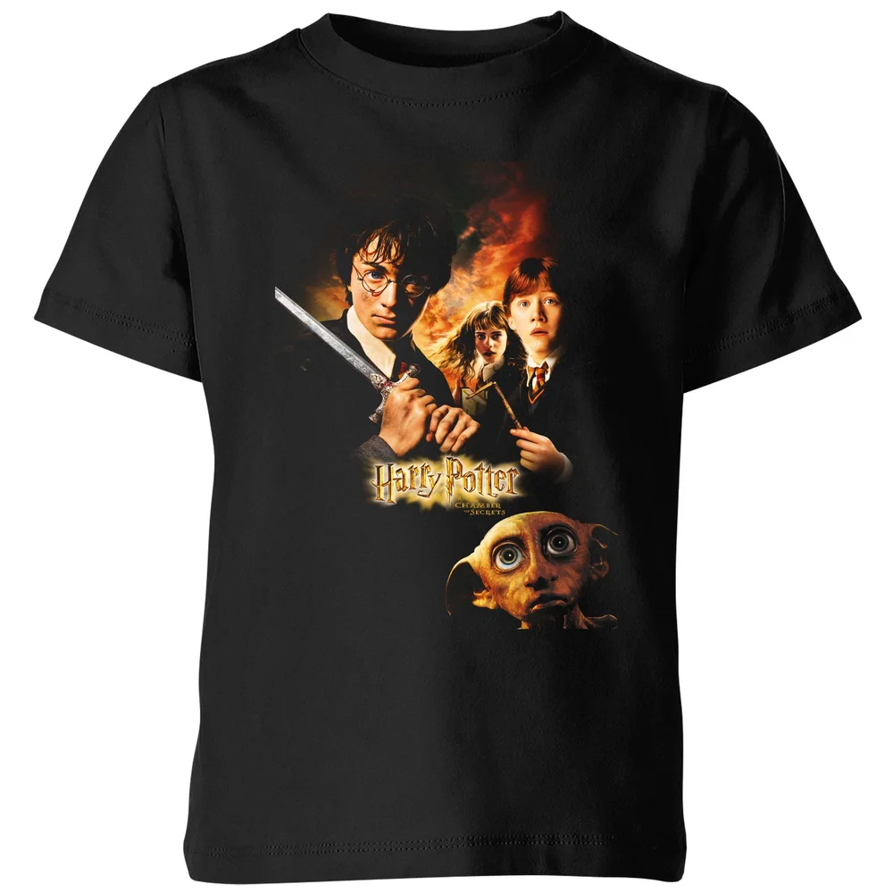 Harry Potter Chamber Of Secrets Kids' T-Shirt - Black - 98/104 (3-4 jaar) Afbeelding 1