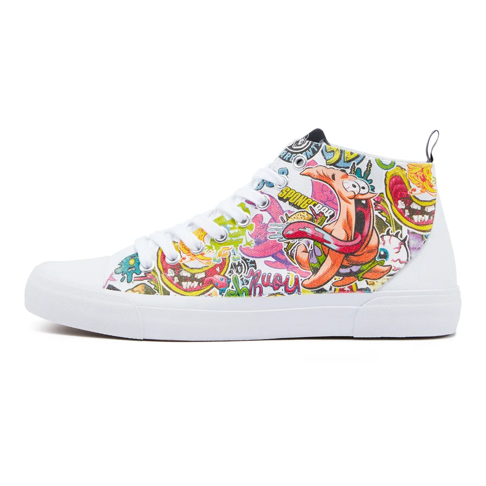 Akedo x SpongeBob SquarePants High Top - White - UK 3 / EU 35.5 / US Men's 3.5 / Women's 5 Afbeelding 1