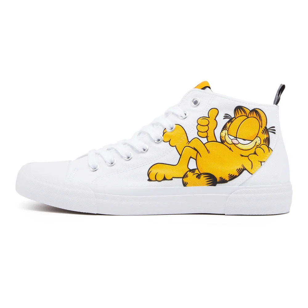Akedo x Garfield High Top - White - UK 3 / EU 35.5 / US Men's 3.5 / Women's 5 Afbeelding 1