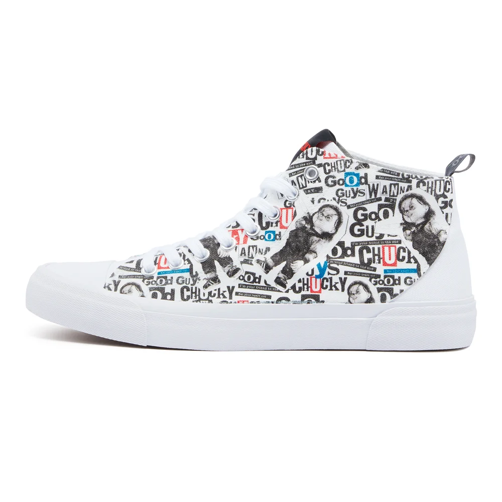 Akedo x Chucky Ransom High Top - White - UK 3 / EU 35.5 / US Men's 3.5 / Women's 5 Afbeelding 1