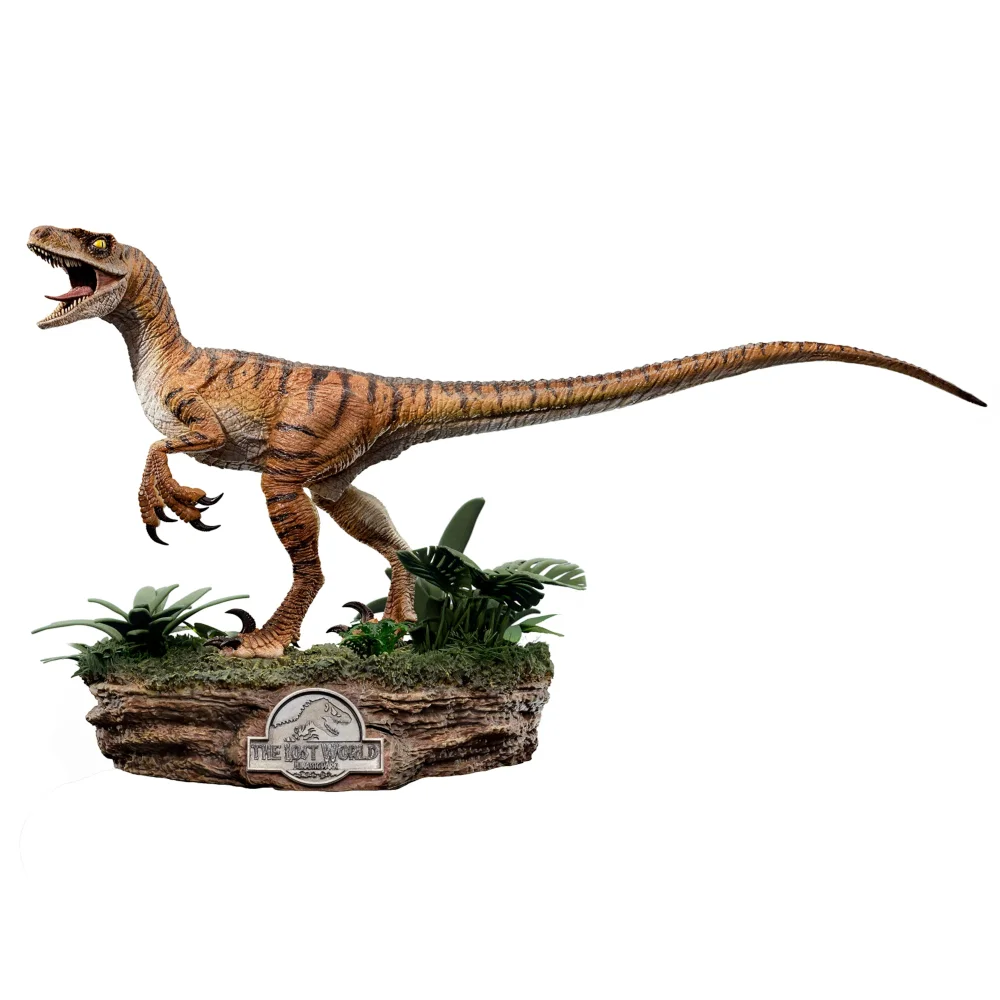 Iron Studios Jurassic Park Jurassic World Velociraptor Deluxe Statue Afbeelding 1