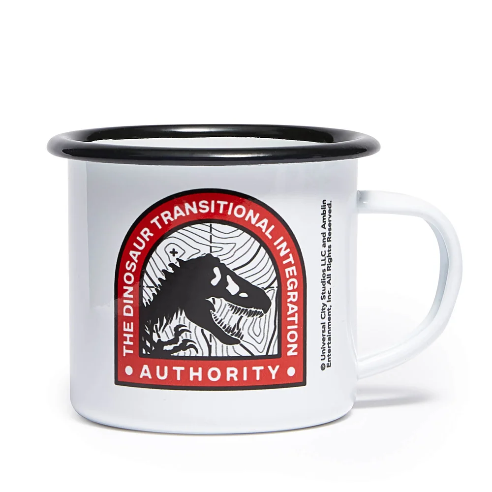 Jurassic World DTIA Badge Enamel Mug - White Afbeelding 1
