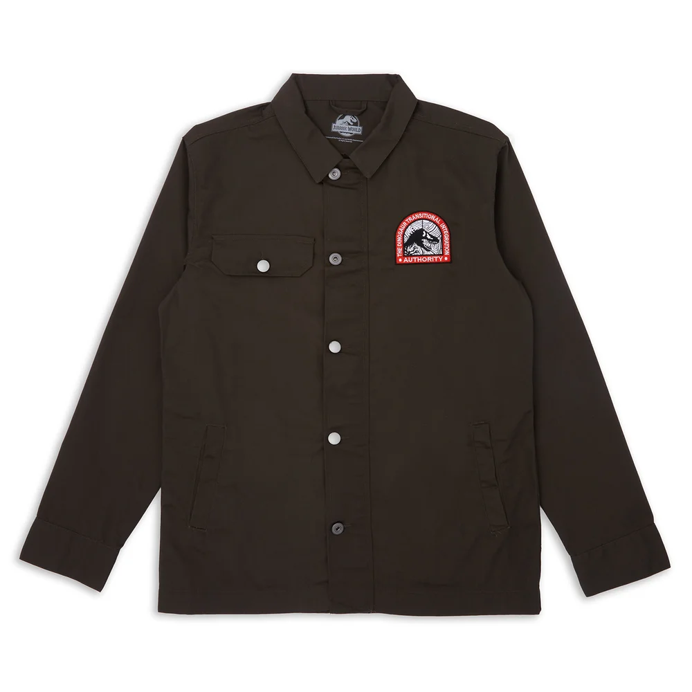 Jurassic World DTIA Ranger Embroidered Unisex Utility Shacket - Khaki - XS Afbeelding 1